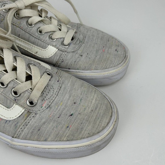 Vans Shoes Womens 7.5 Off The Wall Old Skool Sneaker 500714 Gray Canvas Lace Up - Picture 2 of 12